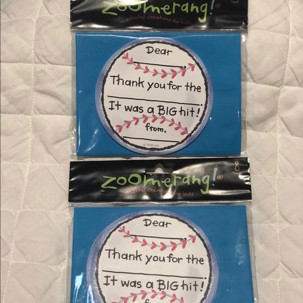 Baseball Thank You Notes - Picture 2 of 2